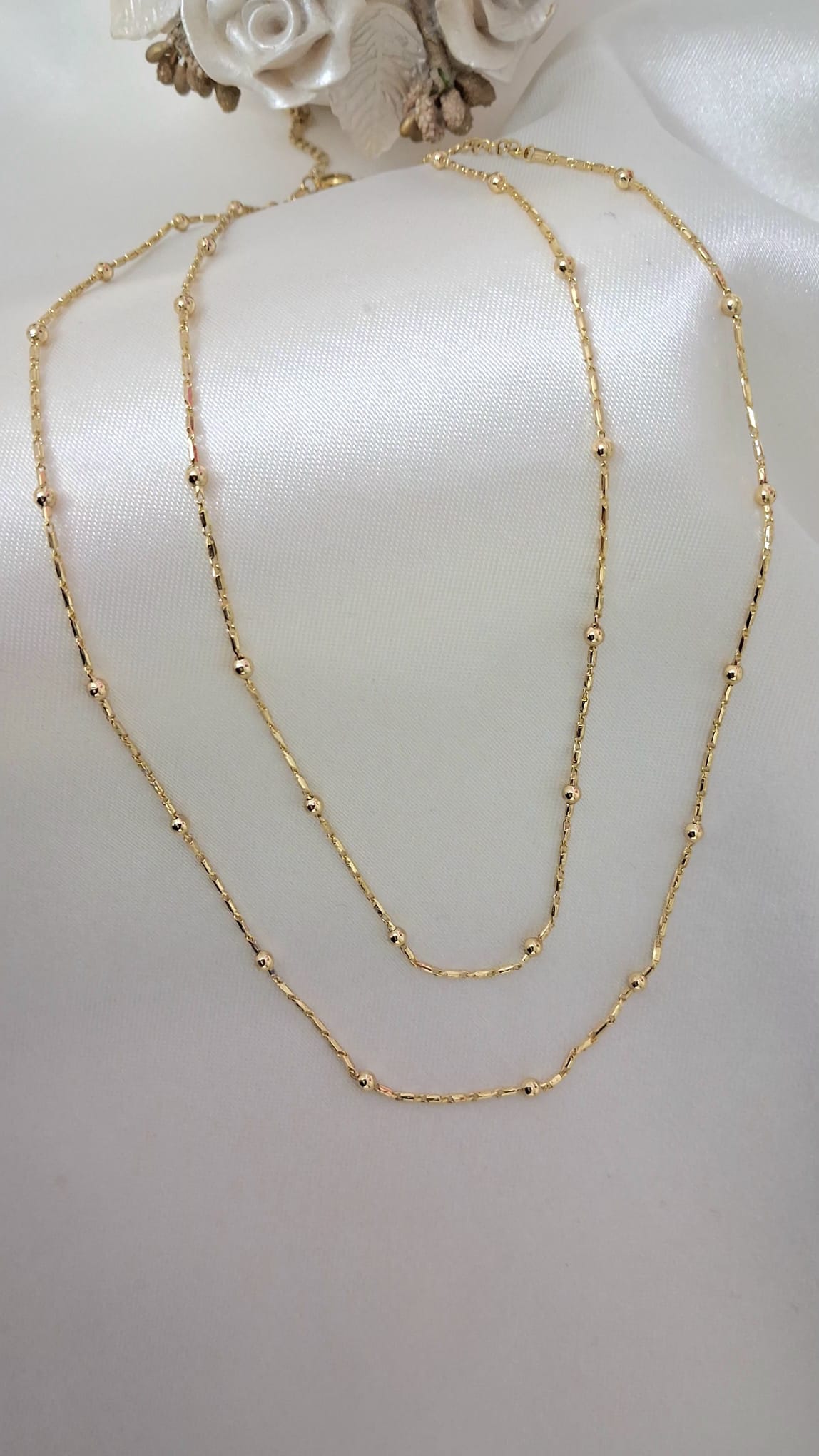 XUPING Kolye - Kutu ve Yuvarlak Zincir Kombinli